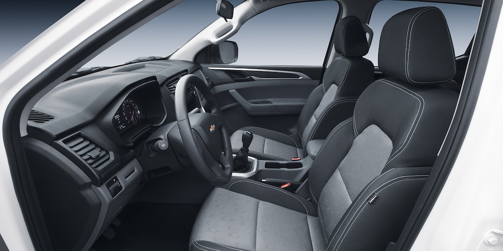 Chevrolet S10 Max 2025, tu camioneta pickup 4 cilindros con interior Tela Gris